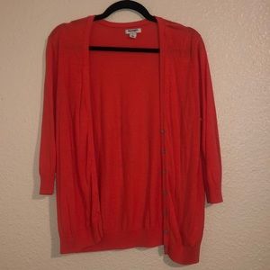 Coral 3/4 Sleeve Cardigan